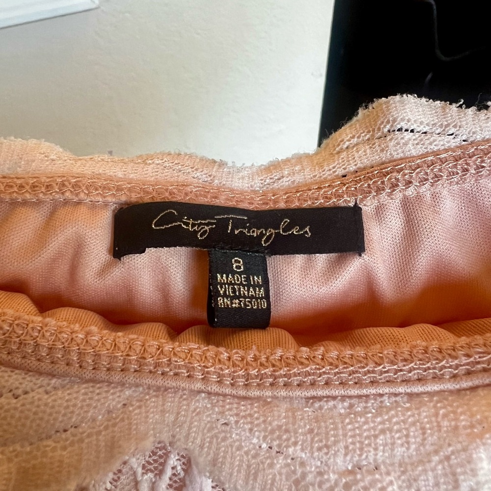 City Triangles Blush Lace Intimate